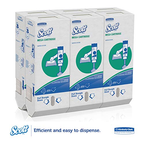 Reusable Napkins 84x525 - Scott 98908 MegaCartridge Napkins 1-Ply 875 per Pack