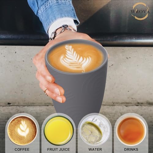 8-Piece Wheat Straw Cups Reusable Healthy Tableware