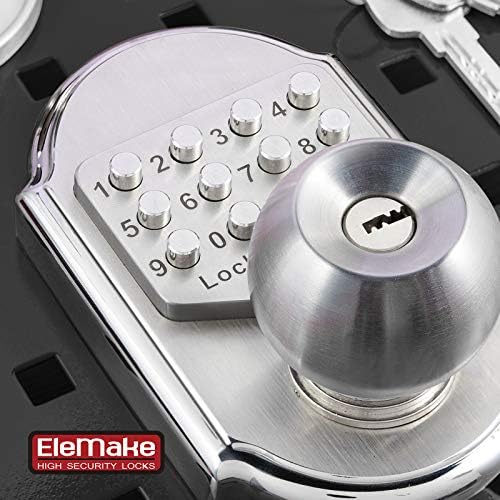 Megaflint Keyless Entry Deadbolt Lock - 100 Mechanical Stainless Steel Passcode or Key