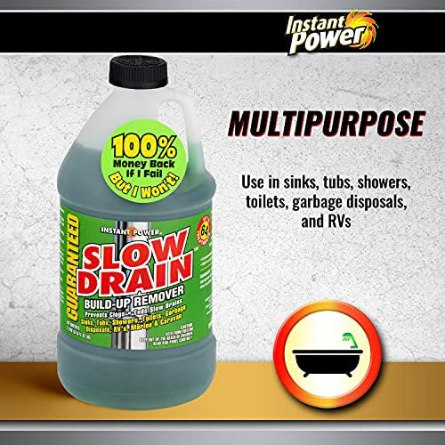 Instant Power Slow Drain Build Up Remover - 2 Liters 1