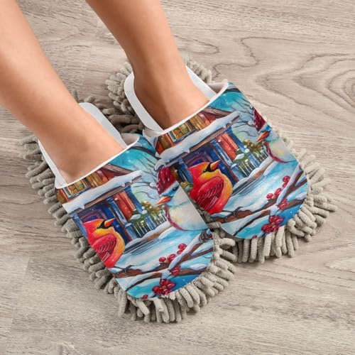 Cozy Winter Birds Replacement Mop Pads