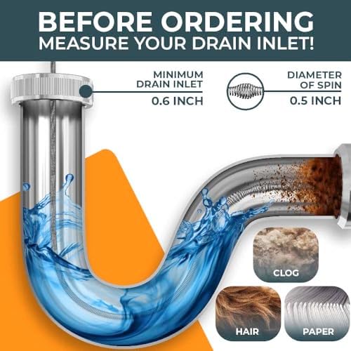 50FT Drain Snake Real DIY Drain Unblocker