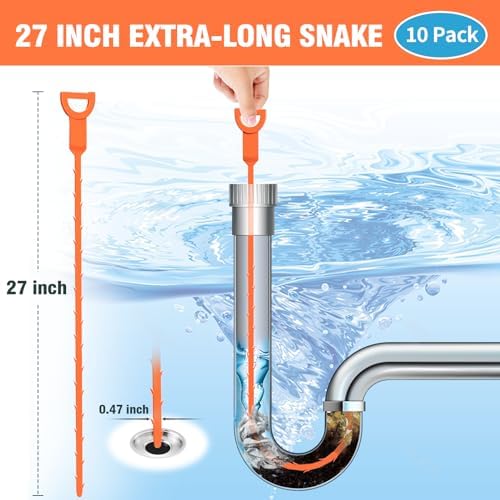 Efficient 10-Piece Long Drain Auger Set for Quick Drain Solutions