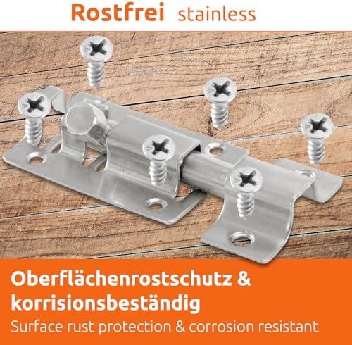 Sturdy 2-Pack Door Latch Locks for Outdoor Indoor Use