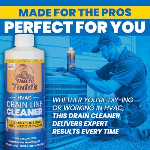 Uncle Todds HVAC Drain Line Cleaner - Acid-Free 8-Month Supply