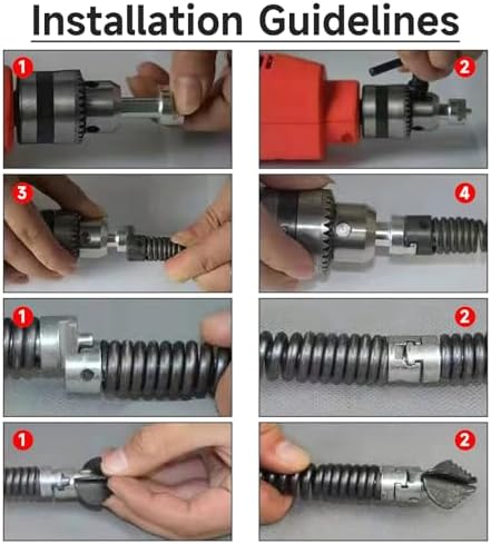 7-in-1 Drain Cleaner Cutter Heads for Ridgid Drain Snake