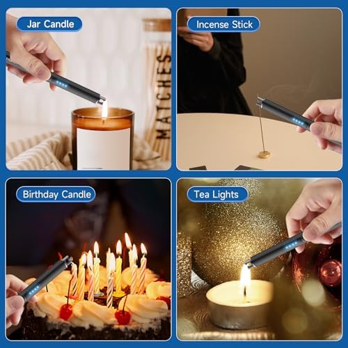 TopKay Electric Candle Lighter Windproof Flameless