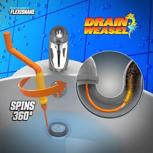 FlexiSnake Drain Weasel - Effortless Hair Clog Removal