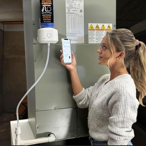 No Clog AC Drain Cleaner iFLO 36oz 6-Month Supply App-Controlled AC Maintenance