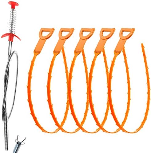 Domejo 7-Pack Drain Clog Removed Set Minimum Escape of 1