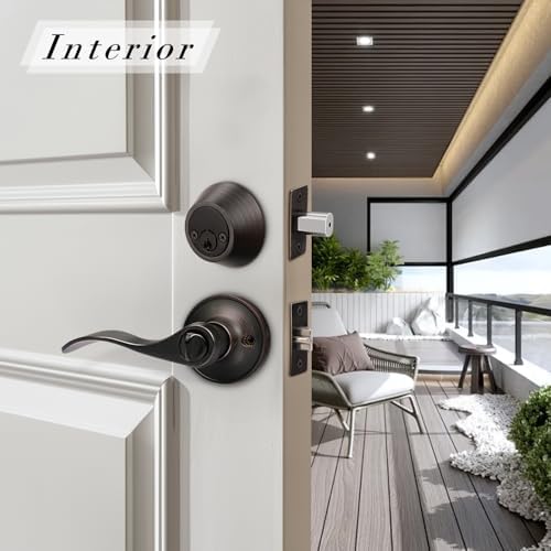 Brotima 2-Pack Keyed Alike Entry Door Lock Set Double Cylinder Deadbolt