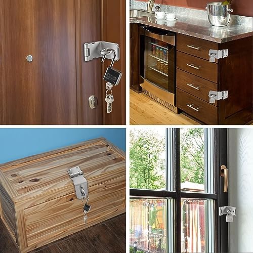 4-Inch Latch Door Lock Hasp Set