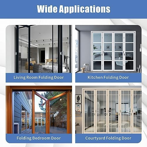 Yritma 2-Pack Bifold Door Hardware Kit for 78 to 1-inch Tracking