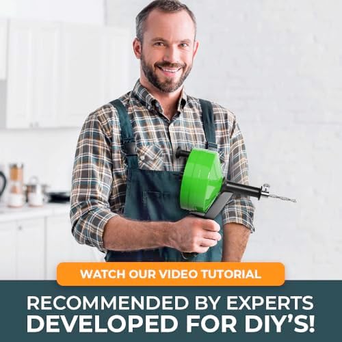 50FT Drain Snake Real DIY Drain Unblocker