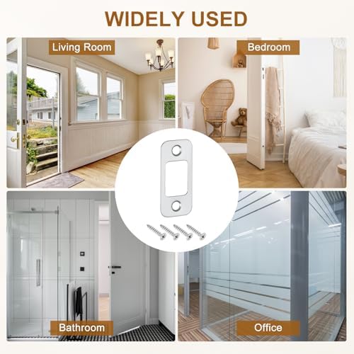 2-Piece Stainless Steel Door Strike Plate