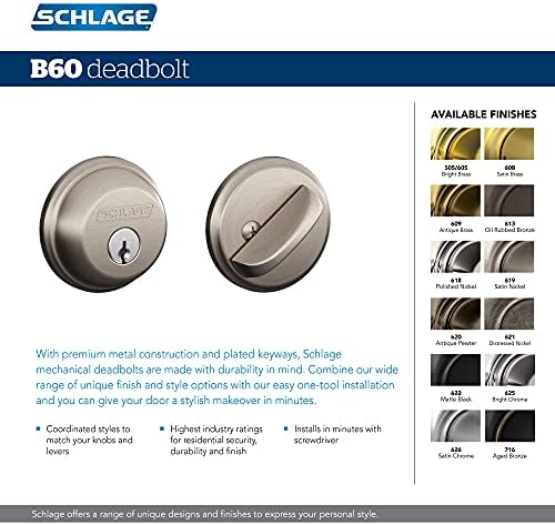 Security Deadbolt by Schlage