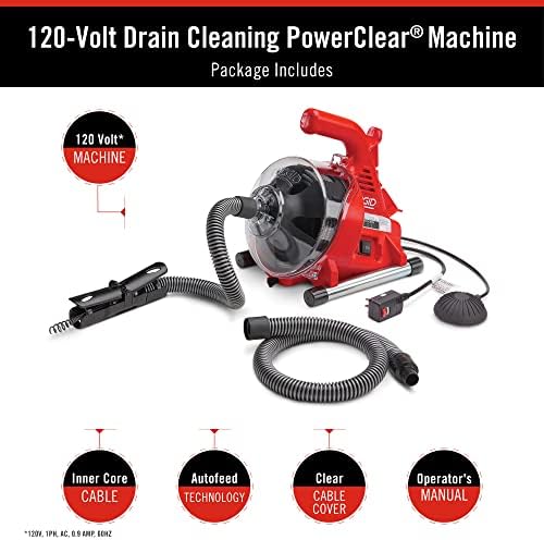 RIDGID 55808 PowerClear 120-Volt Drain Cleaning Machine