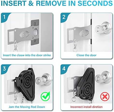 Travelessential Door Lock - Strong Durable and Compact for Your Security Needs
