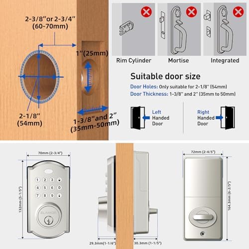 ELAMOR Keyless Entry Door Lock