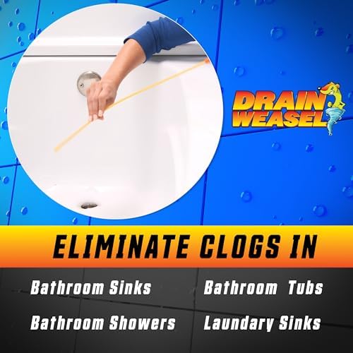 FlexiSnake Drain Weasel Effortless Clog Removal in Sink Tub