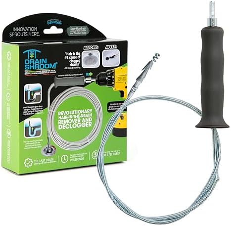 Reusable Sink Snake 36 inches Stainless Steel Clog Remover for Drains and Hair Catcher