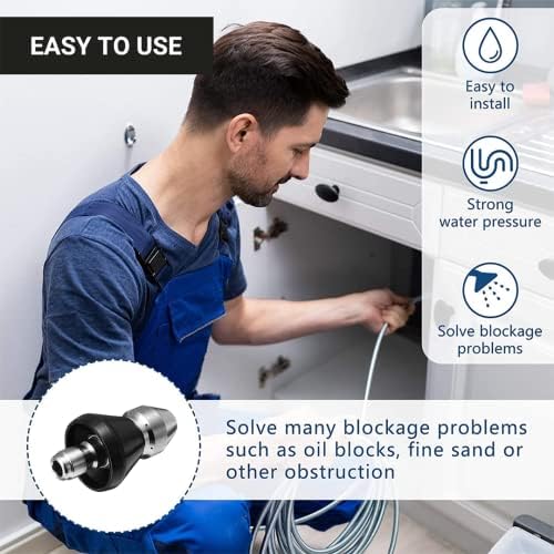 High-Pressure Sewer Cleaning Tool for Efficient Pipe Hair Unclogging