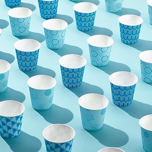 JOLLY PARTY 800-Pack 3 oz Assorted Blue Disposable Cups for Party Use