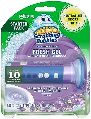 Scrubbing Bubbles Fresh Gel Toilet Bowl Cleaning Stamps Brighten Your Bathroom Today