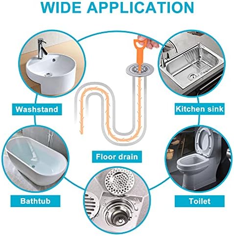 6-Piece Hair Material Drain Clog Remover Set