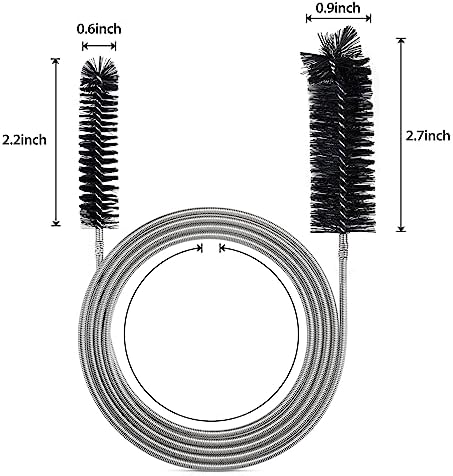 Drain Brush Tool for Curved Pipes