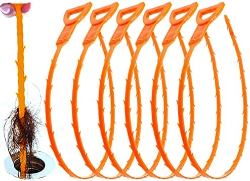 Huryfox Drain Clog Remover Tool 6-Pack - Effortless Drain Cleaning Solution