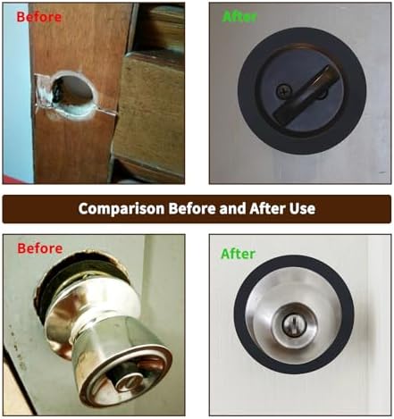 Stainless Steel Door Knob Deadbolt Reinforcement Kit