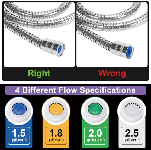 4-Piece shower flow control set