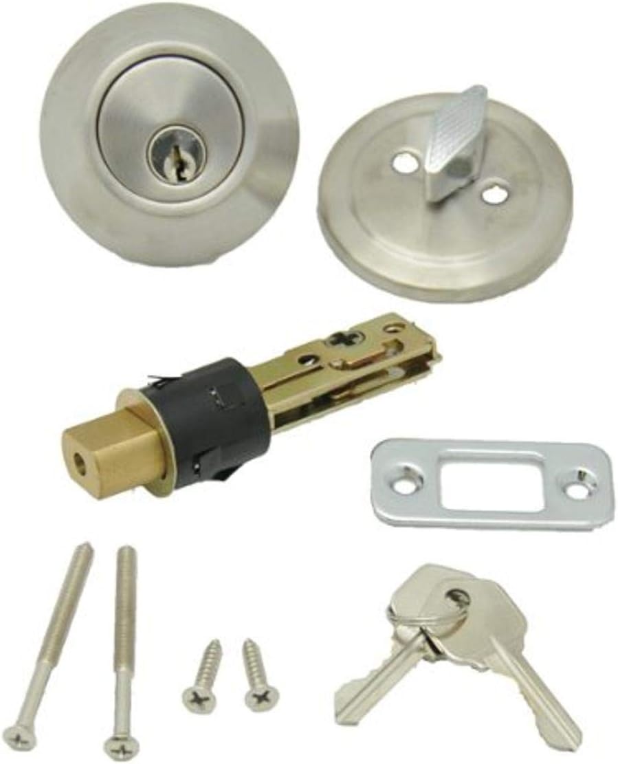 AP Products 013-222-SS Stainless Steel Dead Bolt Lock Set 1 Throw