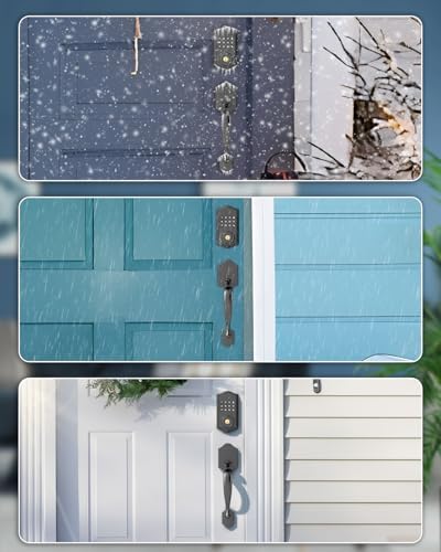 Leecici Smart Deadbolt Lock Set with Fingerprint and App Control