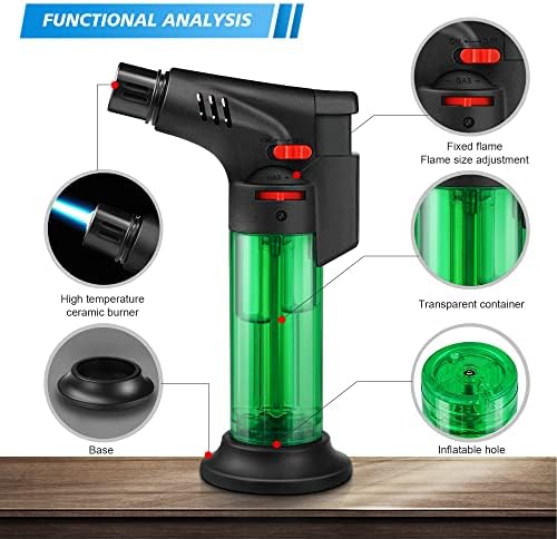 4 Pack Samniu Torch Lighter with 8g Capacity 1