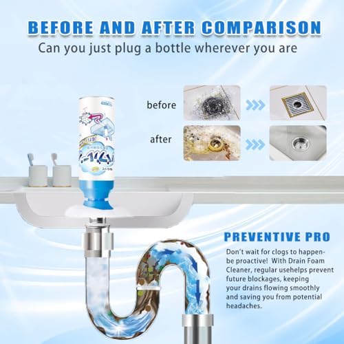 Drain Foam Cleaner 2PCS
