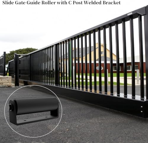 Durable 2-Pack Gate Guide Rollers for Heavy Duty Sliding Doors
