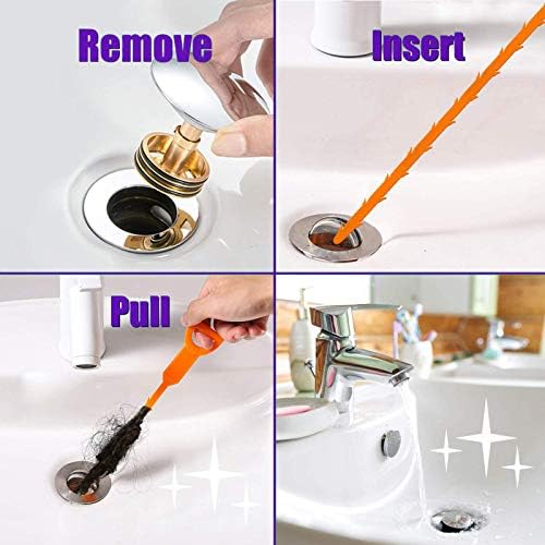 Domejo 7-Pack Drain Clog Removed Set Minimum Escape of 1