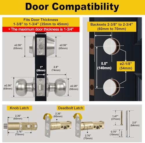 Secure Door Lock Set