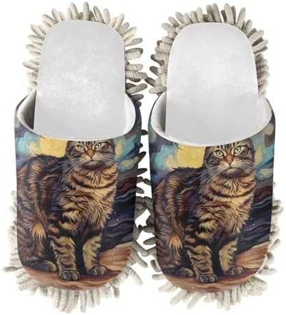 Starry Night Mop Slippers