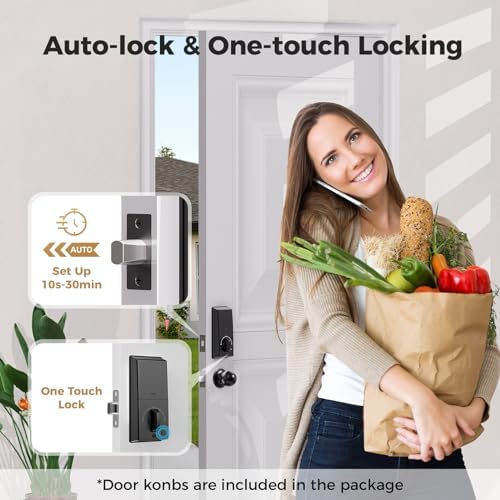 Alpha Smart Keyless Entry Door Lock with Fingerprint Technology