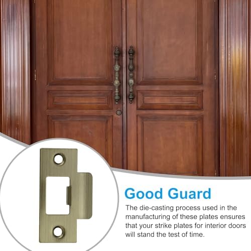 2-34 Bronze Door Strike Plate Set 2 Pieces