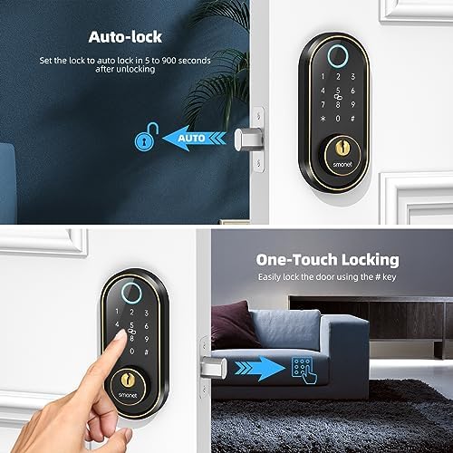 SMONET Smart Keyless Deadbolt with Alexa Compatibility