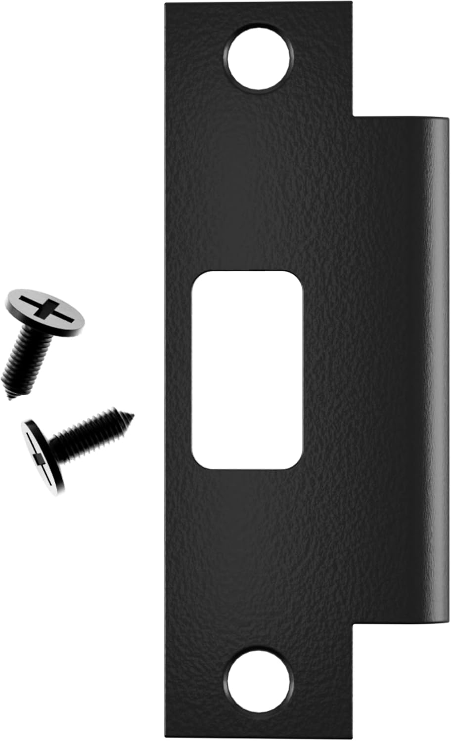 NYCO Universal Door Strike Plate - Easy to Install Deadbolt Plate with Dark Bronze Finish