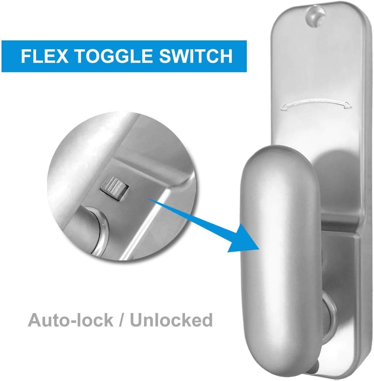 Spotacts Keyless Door Lock for Home Office 2-38 and 2-34 Installations Zinc Alloy Security