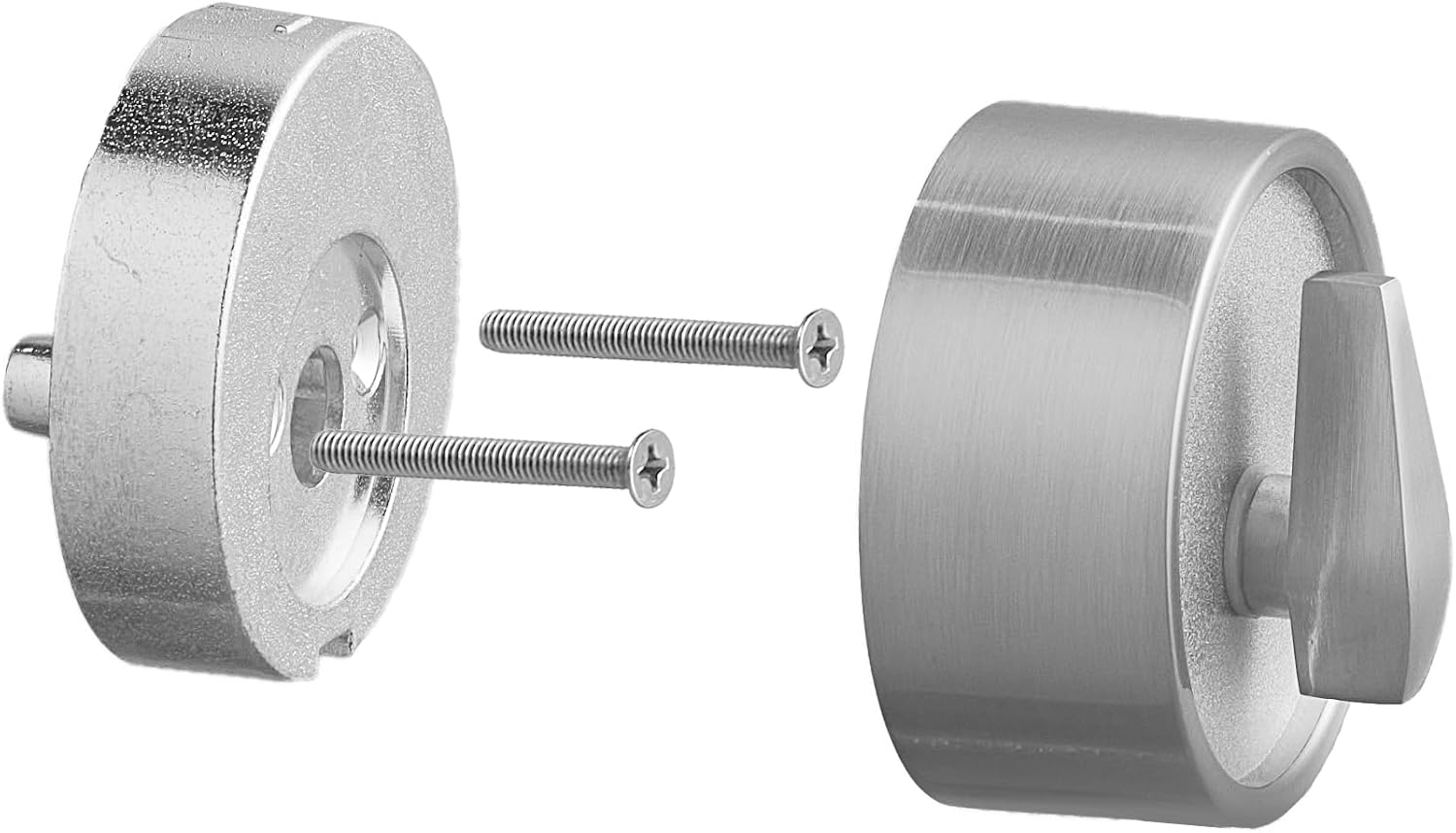 Modish Zero Gravity Urban Entry Lever Door Handle Set Front Office Use Heavy Duty Satin Nickel Finish