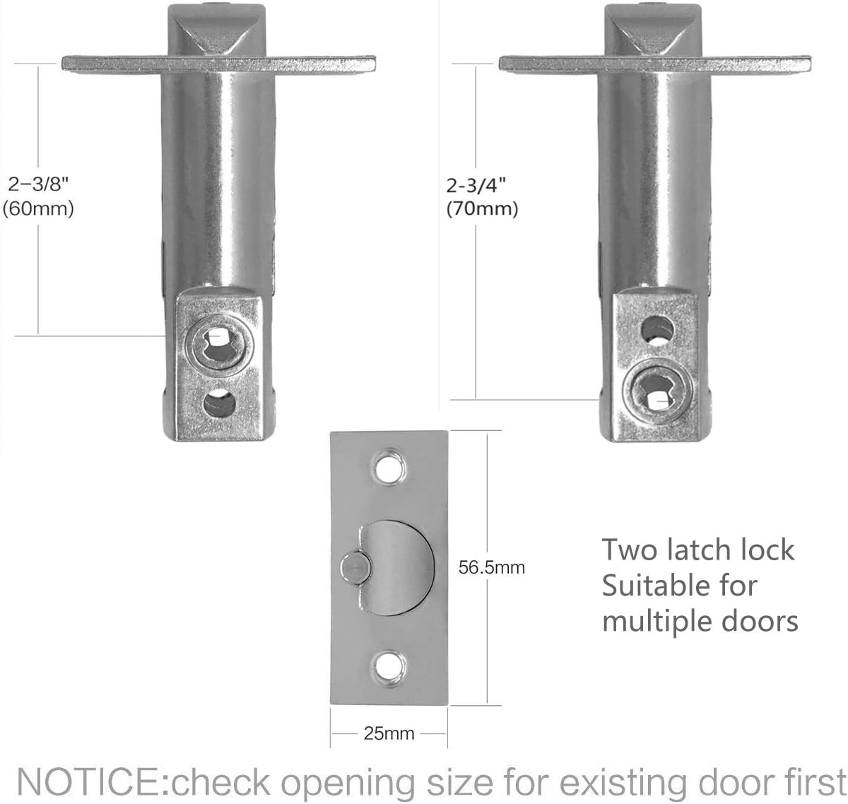 Spotacts Keyless Door Lock for Home Office 2-38 and 2-34 Installations Zinc Alloy Security