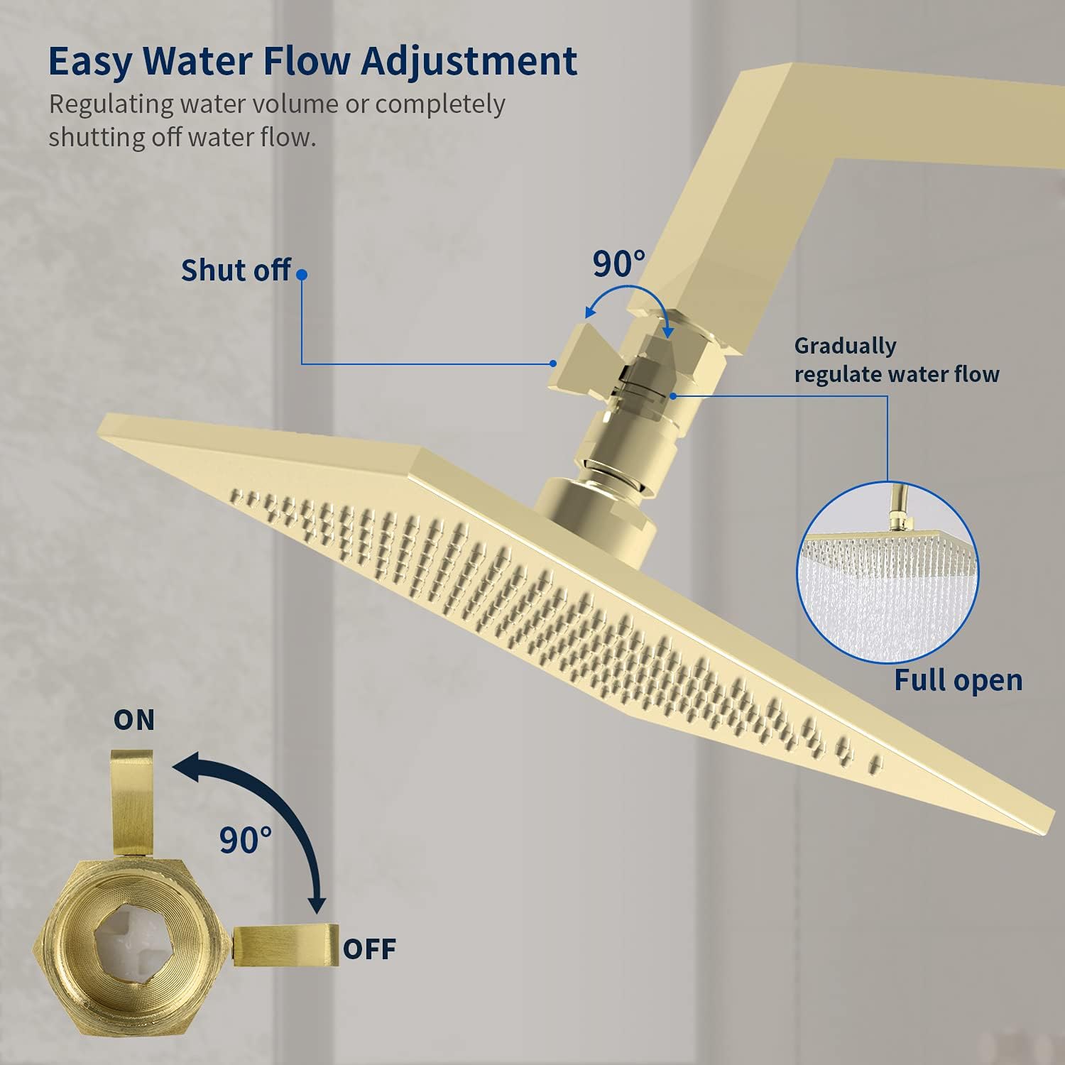Tenfe Water Flow Control Valve for Shower Head Products