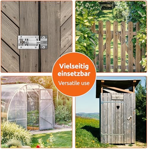 Sturdy 2-Pack Door Latch Locks for Outdoor Indoor Use